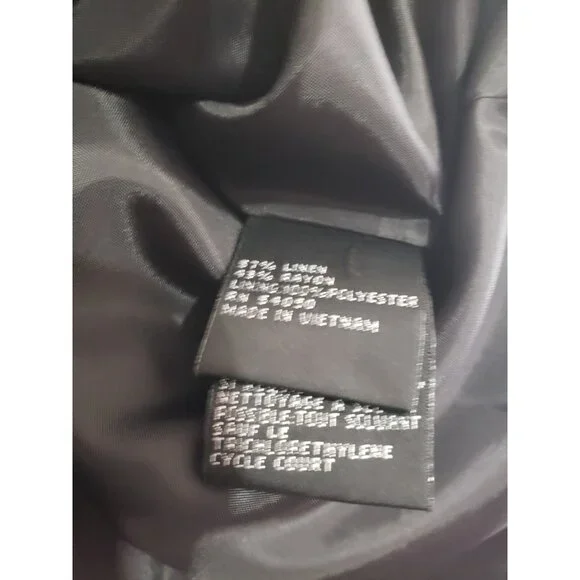 VTG Kasper Essential Sportswear Women Plus 16W Jacket Black White Floral Classic - Picture 6 of 6